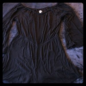 Black off the shoulder romper